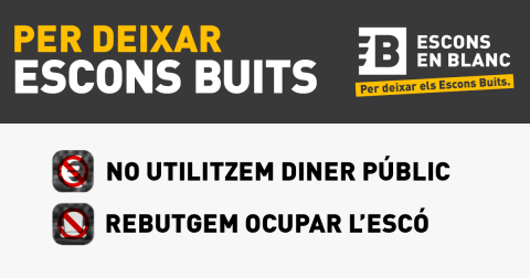 Escons en Blanc per deixar els Escons Buits